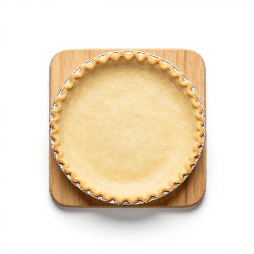 Pie crust isolated on a white background
