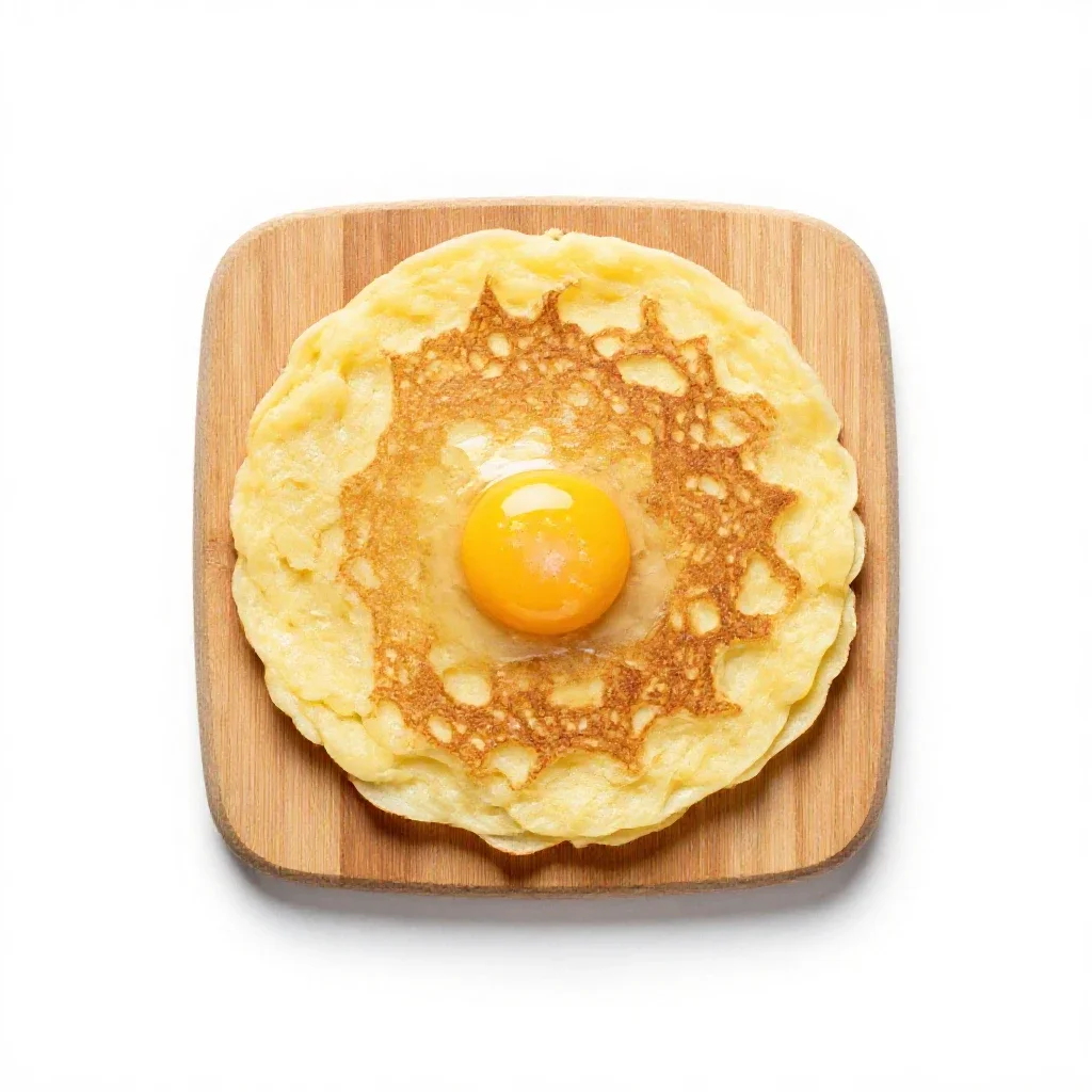 Potato pancake isolated on a white background