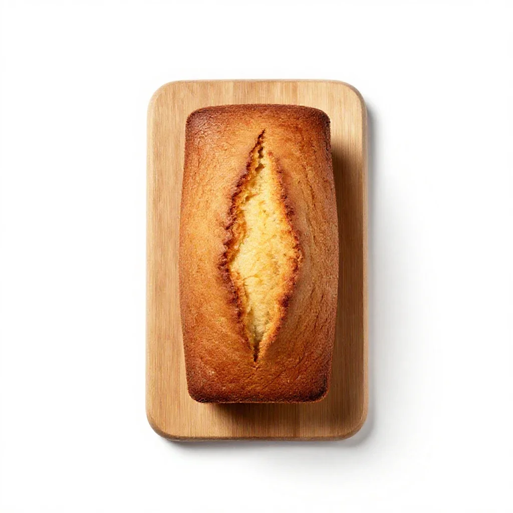 Pound cake isolated on a white background
