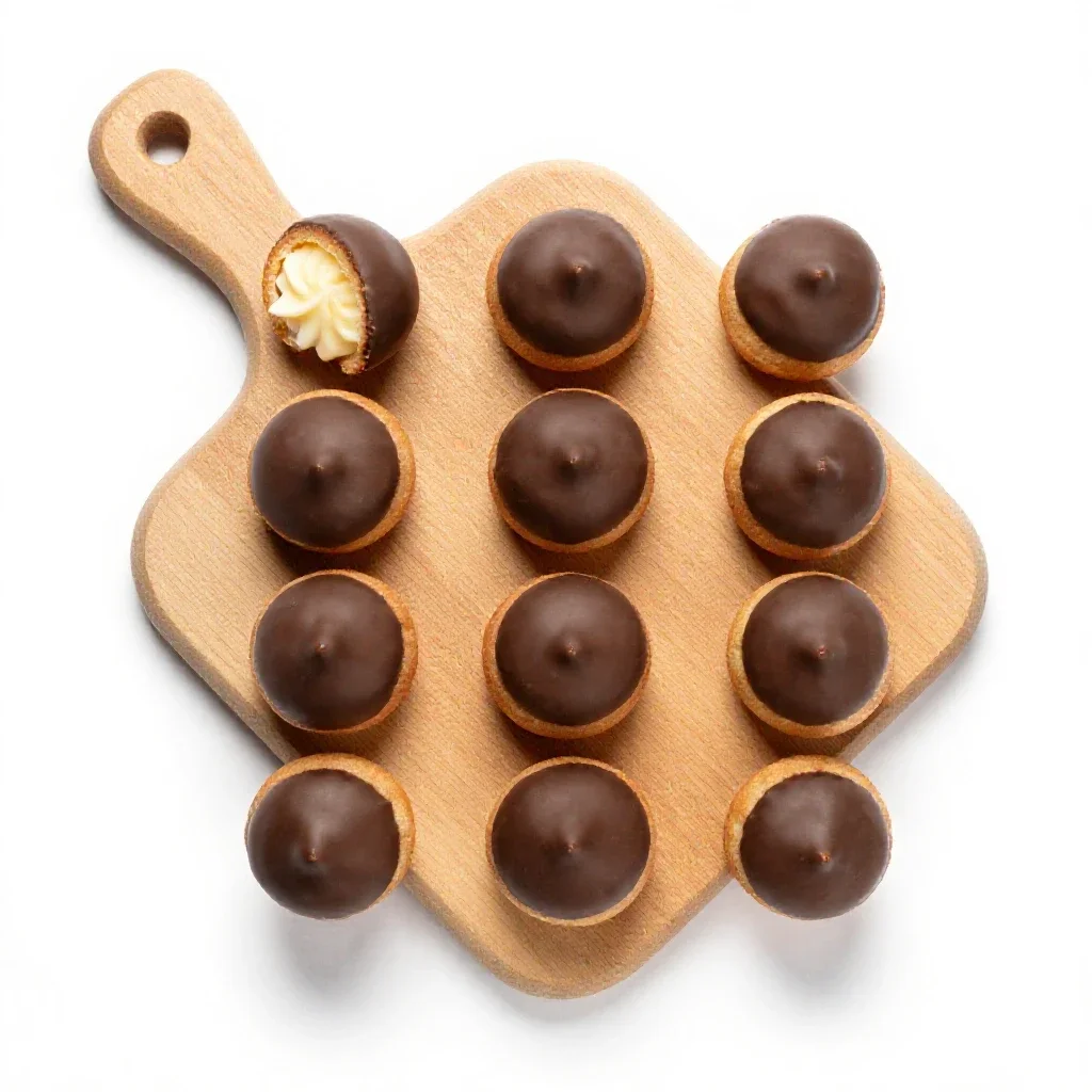 Profiterole isolated on a white background