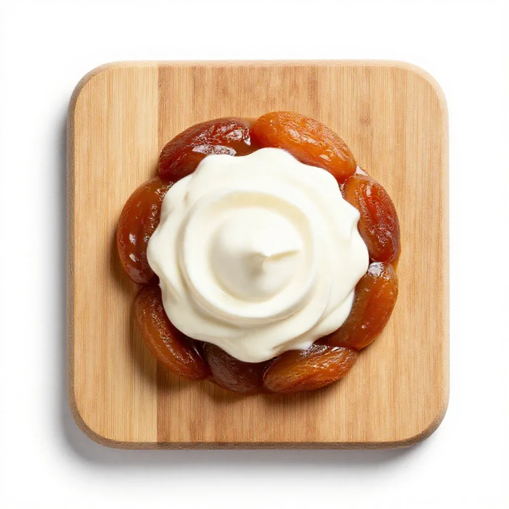 Prune whip isolated on a white background
