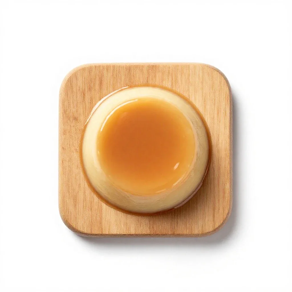 Pudding isolated on a white background