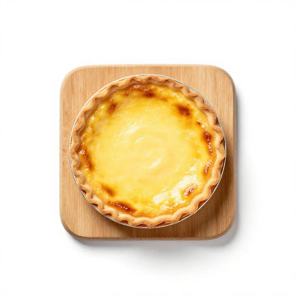 Quiche isolated on a white background