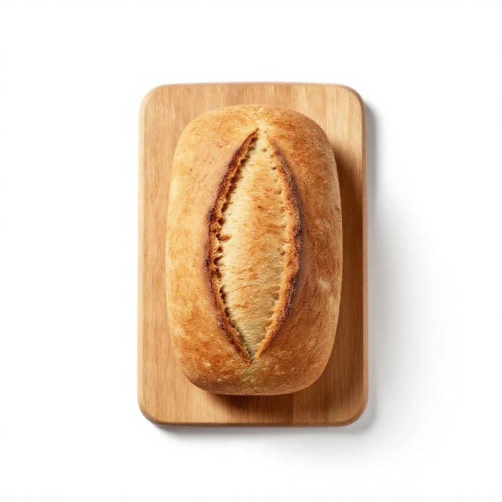 Quick bread isolated on a white background
