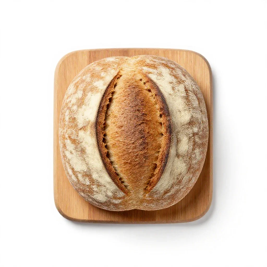 Rye bread isolated on a white background