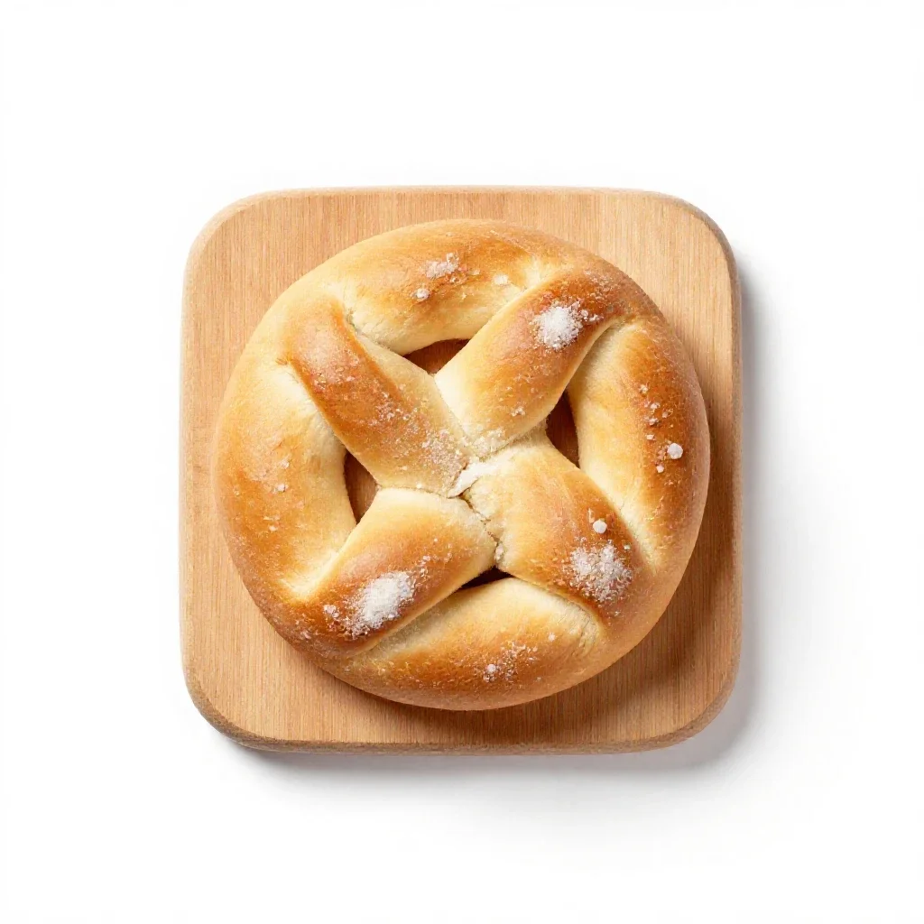 Salt-rising bread isolated on a white background