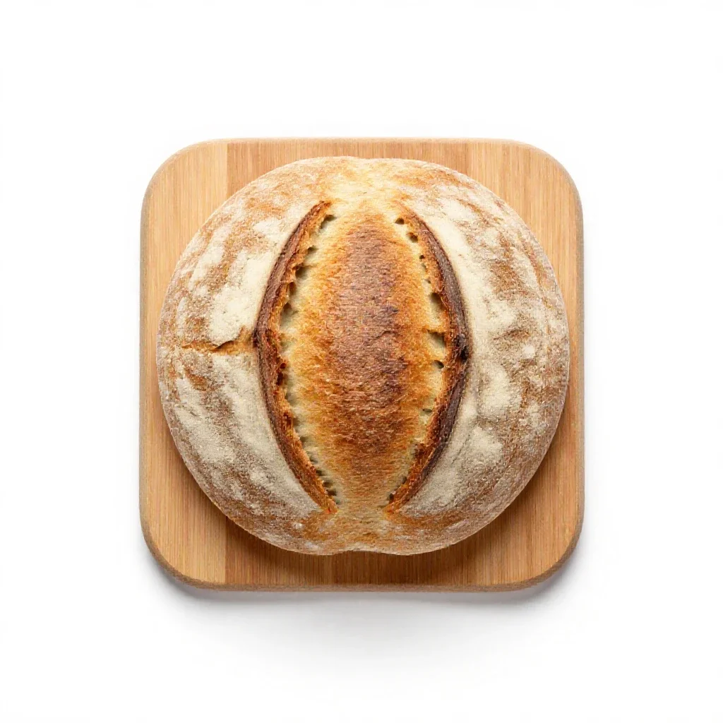Sour bread isolated on a white background