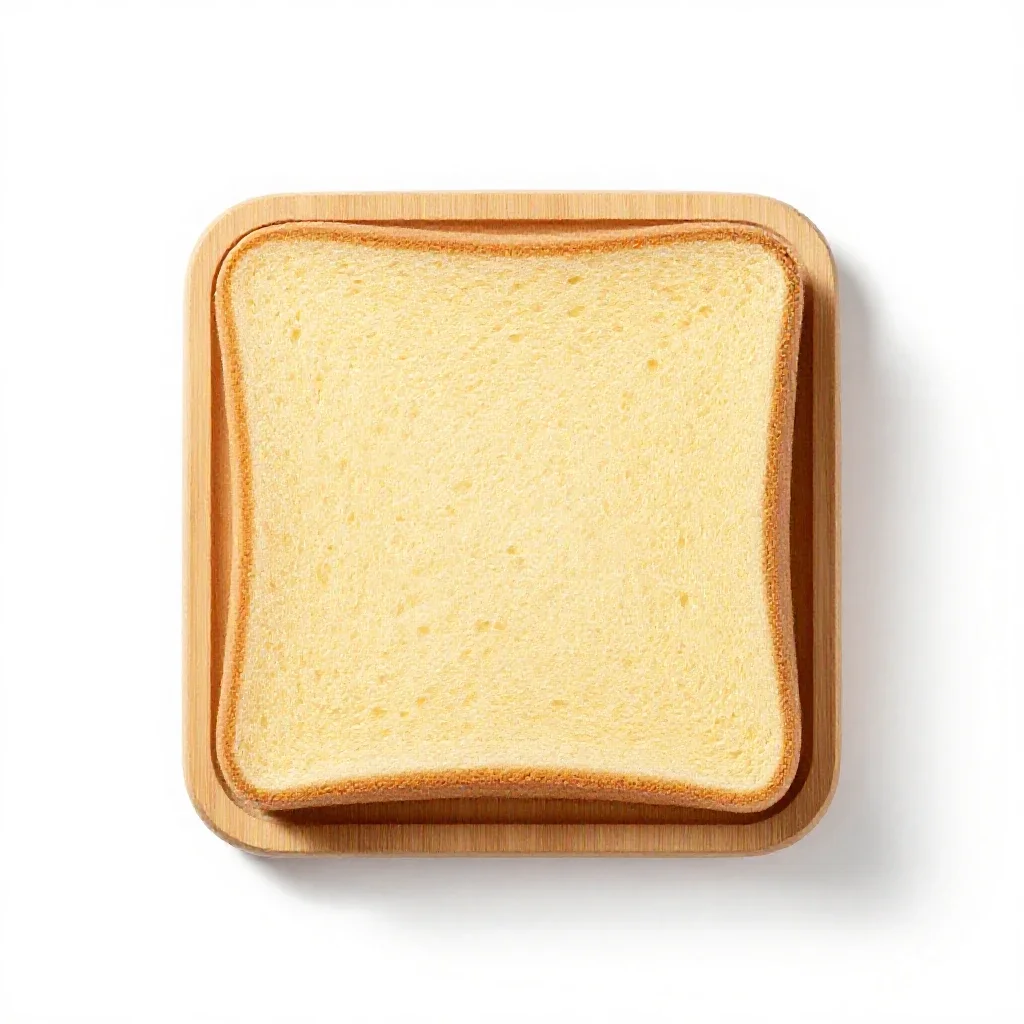 Sponge cake isolated on a white background