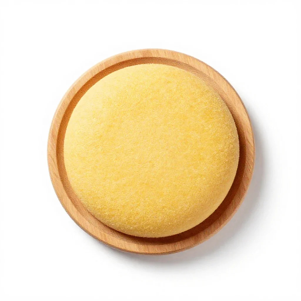 Spoon bread isolated on a white background