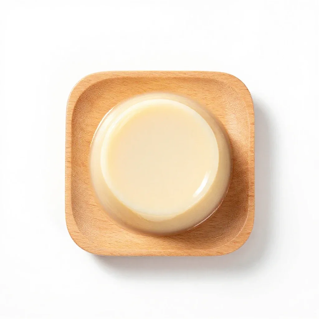Steamed pudding isolated on a white background