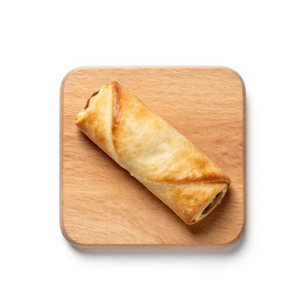 Strudel isolated on a white background