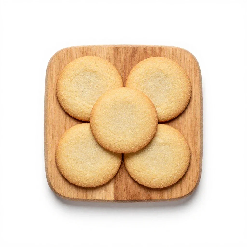 Sugar cookie isolated on a white background