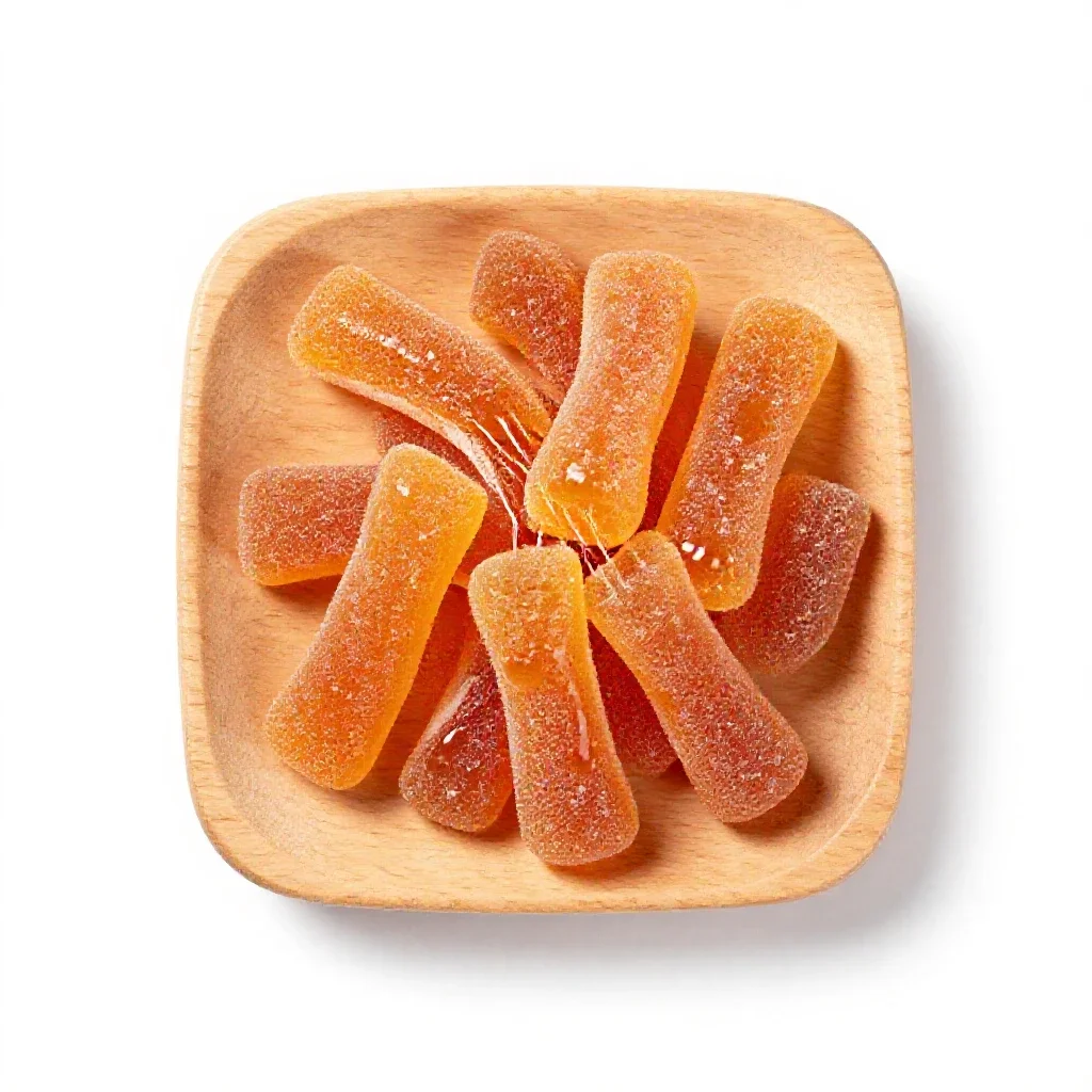 Taffy isolated on a white background