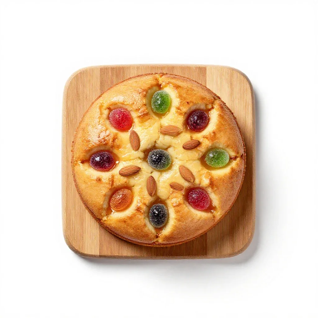 Tipsy cake isolated on a white background
