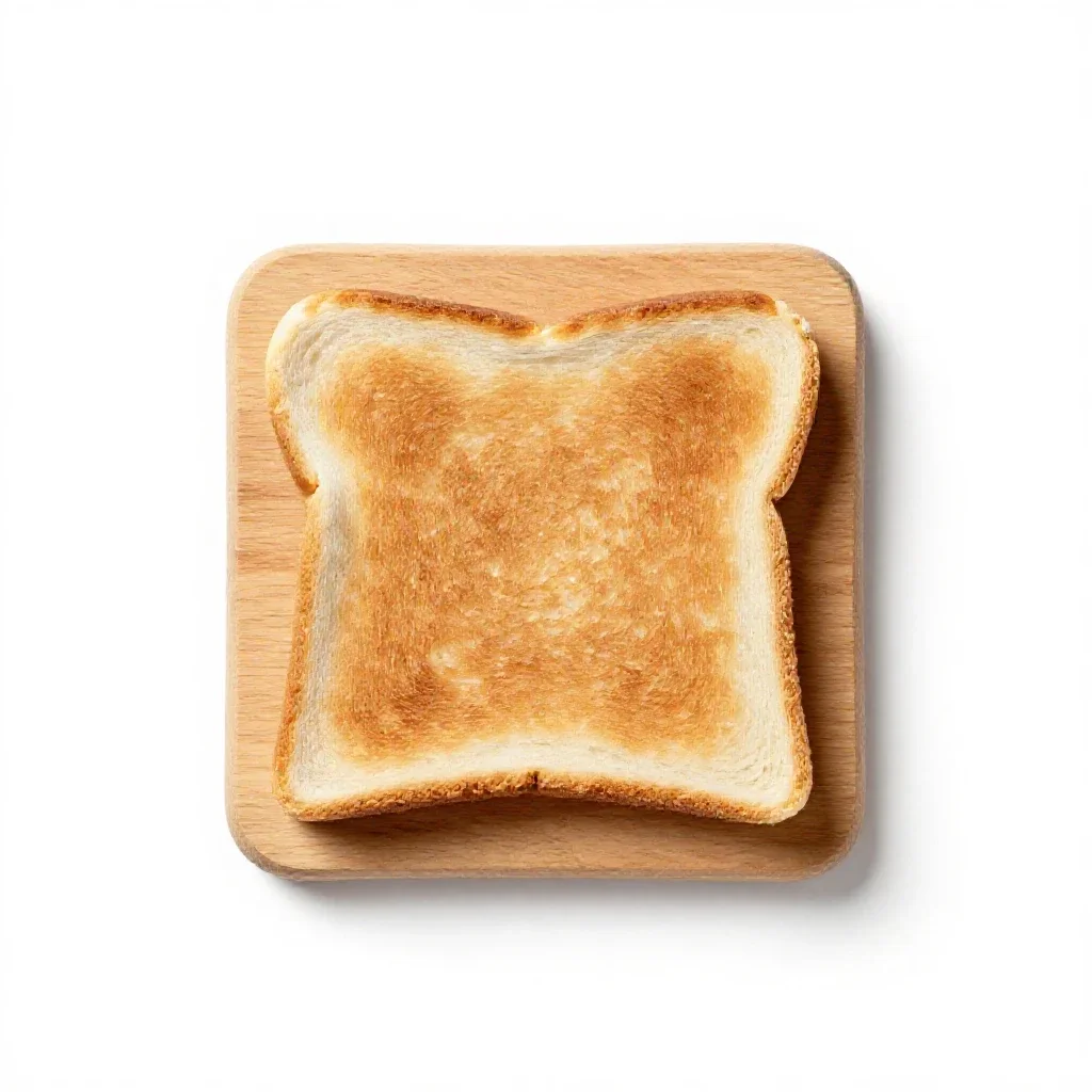 Toast isolated on a white background