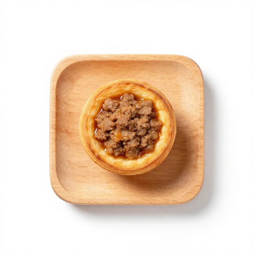 Vol-au-vent isolated on a white background