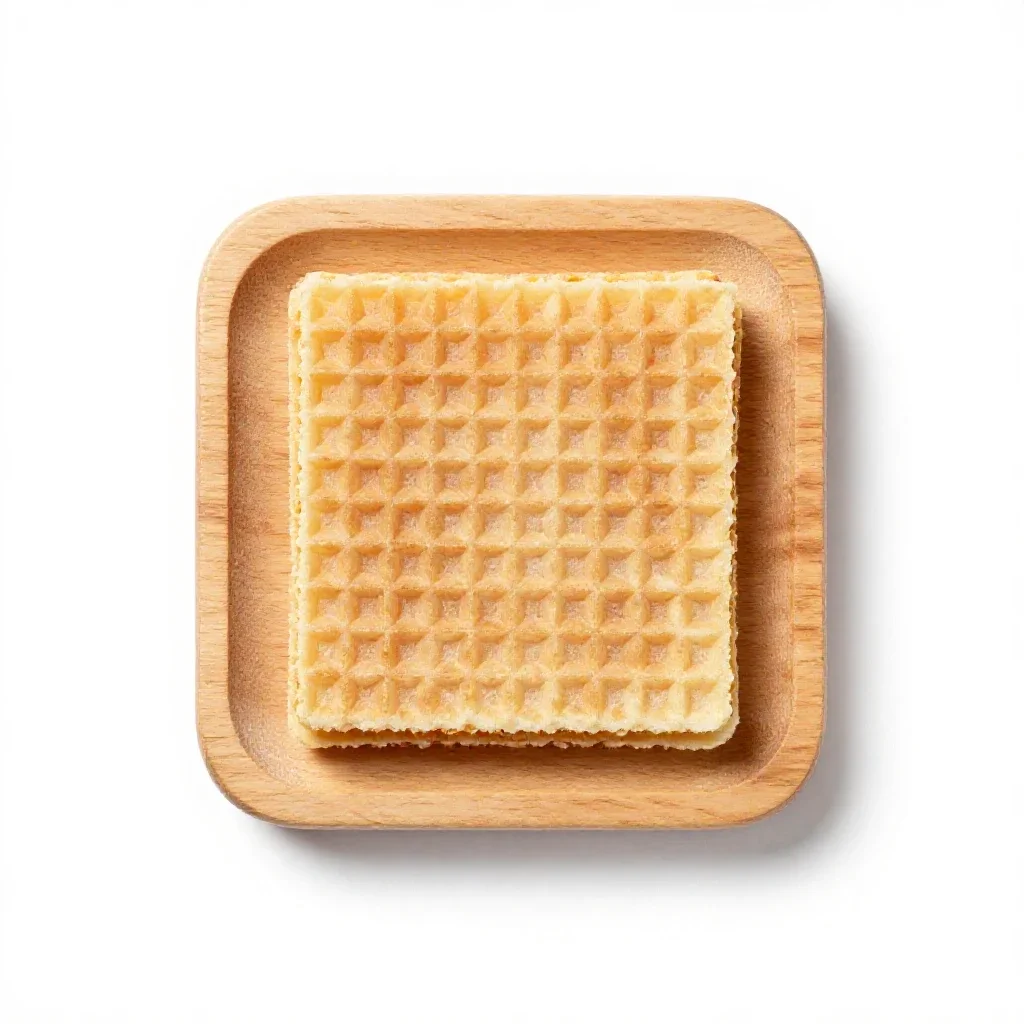 Wafer isolated on a white background