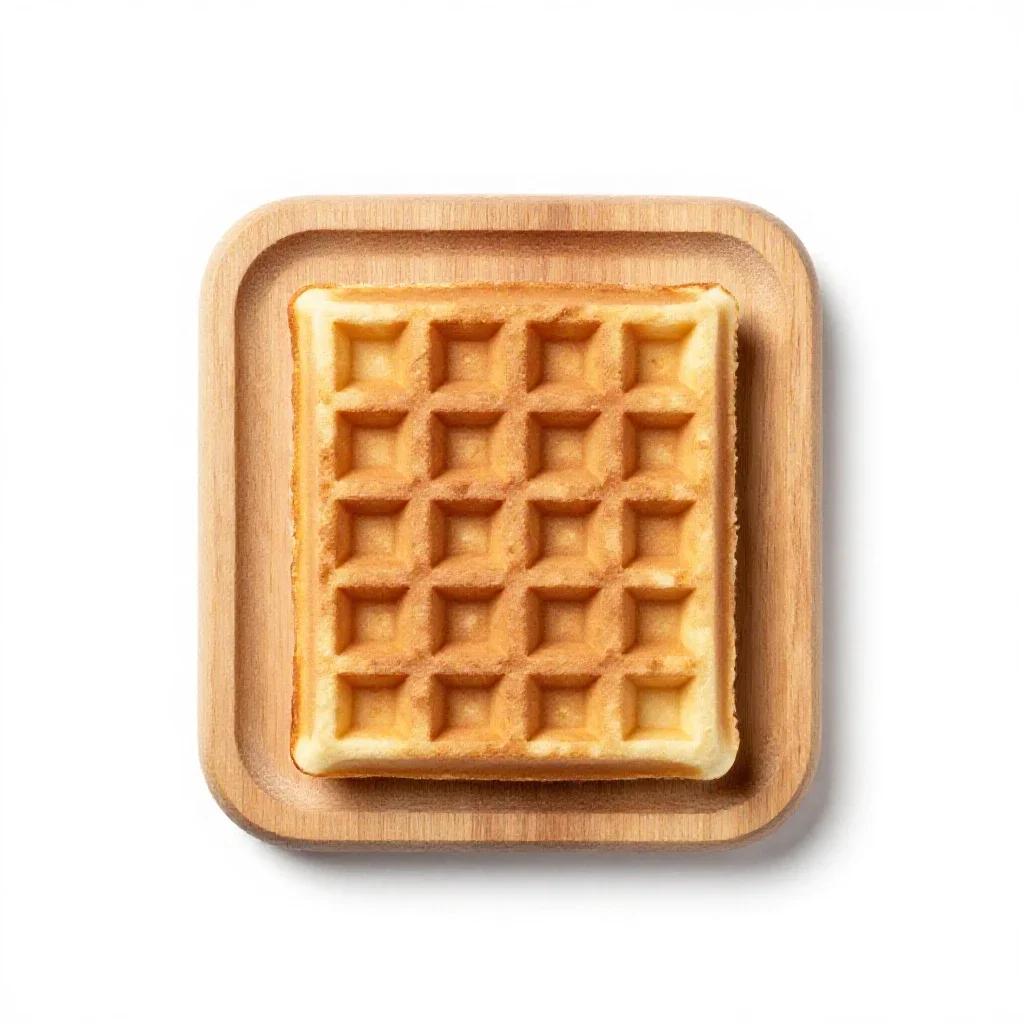 Waffle isolated on a white background