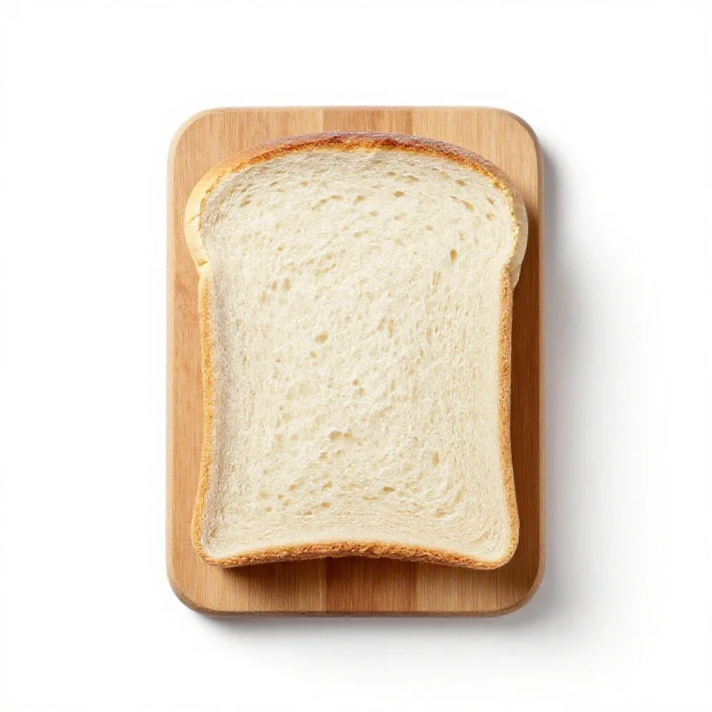 White bread isolated on a white background