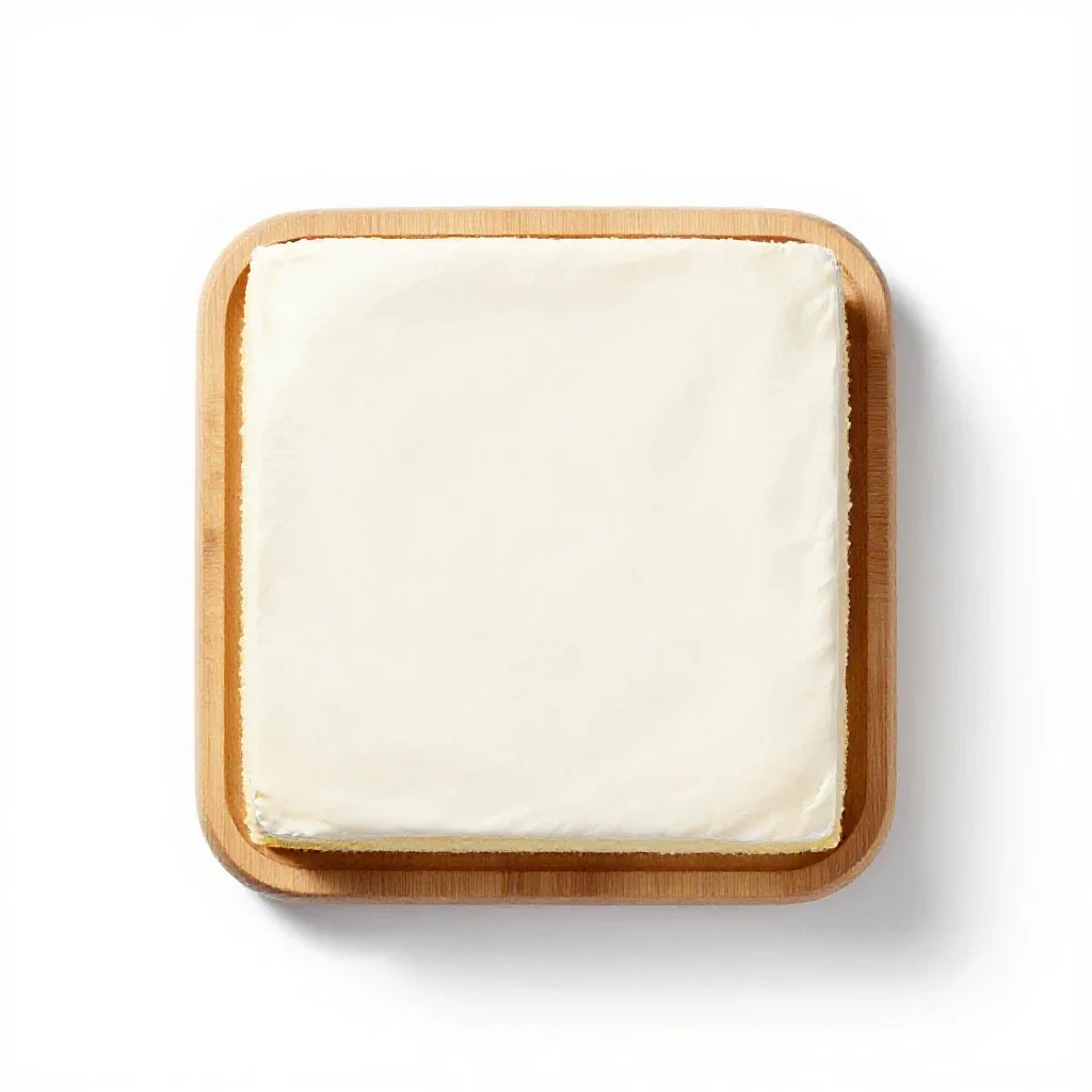 White cake isolated on a white background