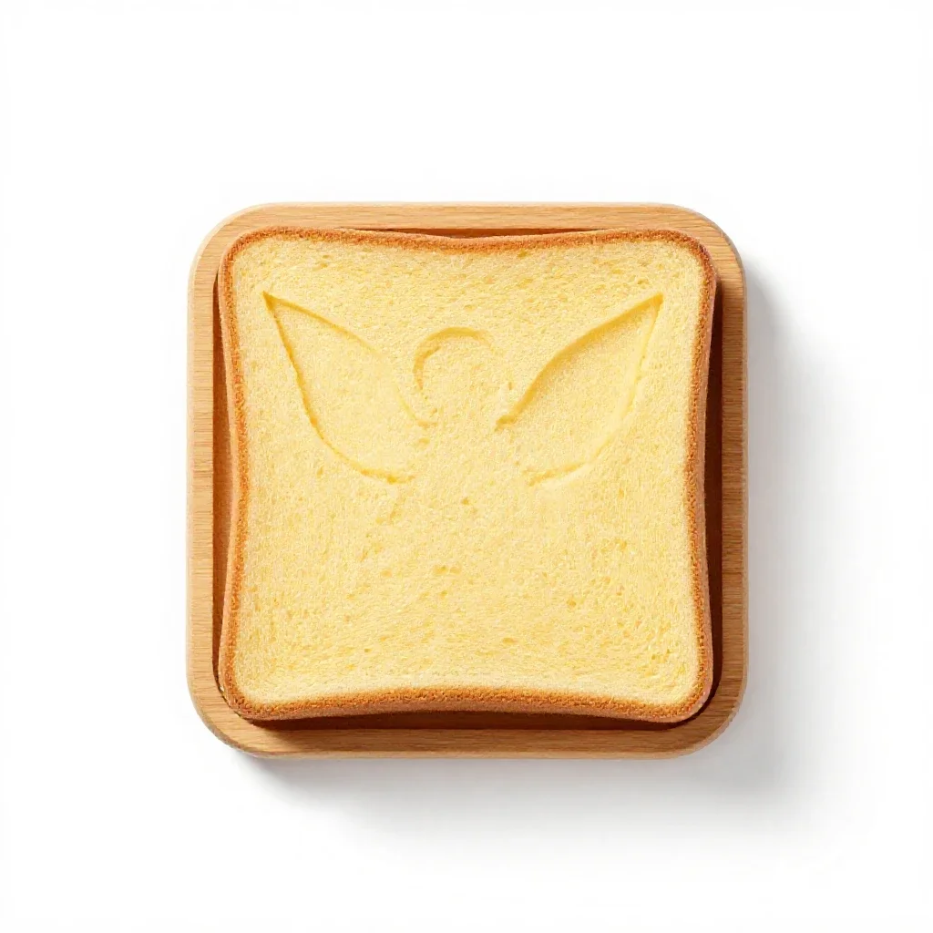 Angel cake isolated on a white background