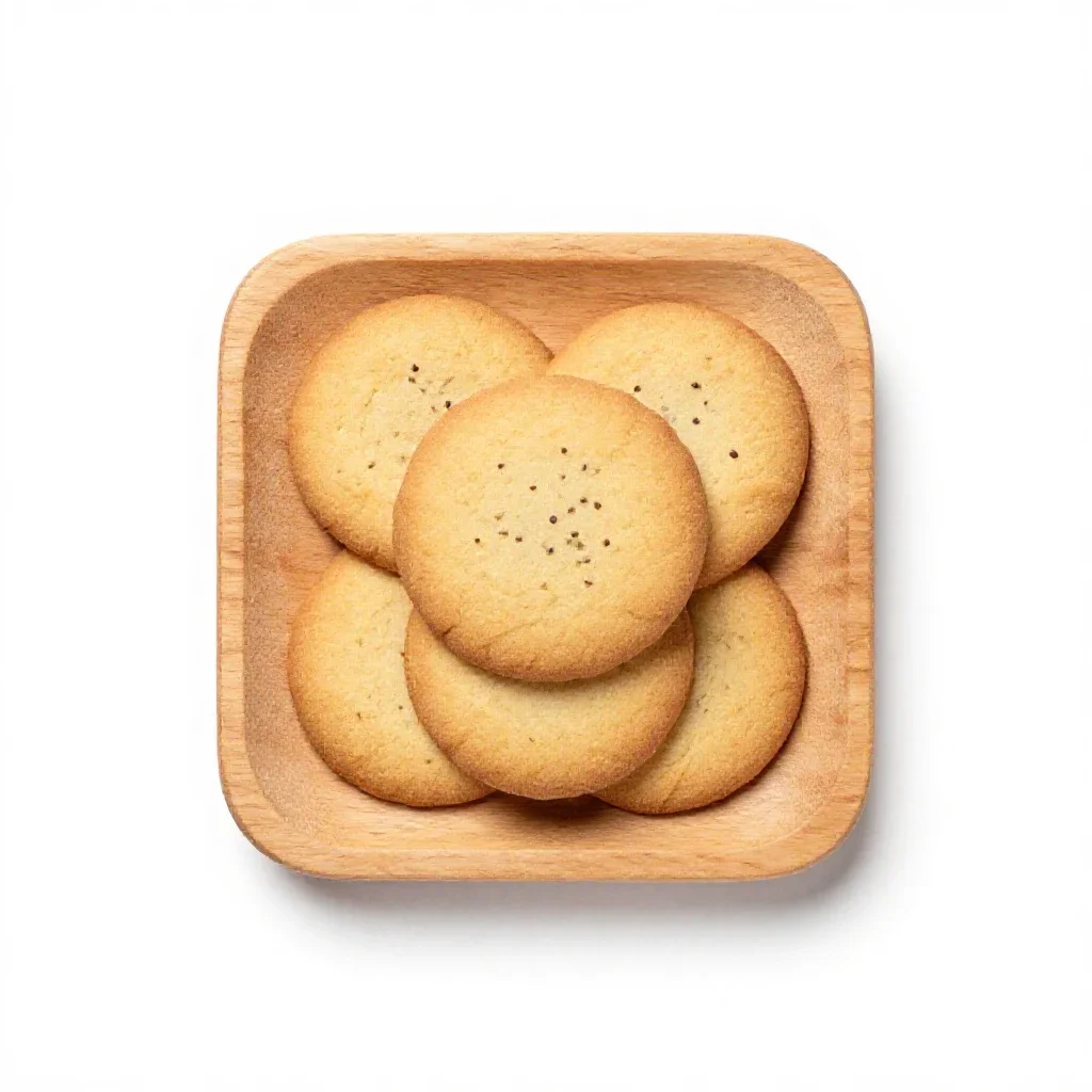 Anise cookie isolated on a white background