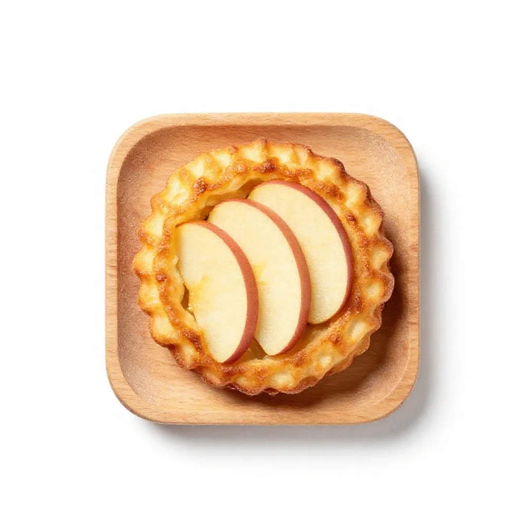 Apple fritter isolated on a white background
