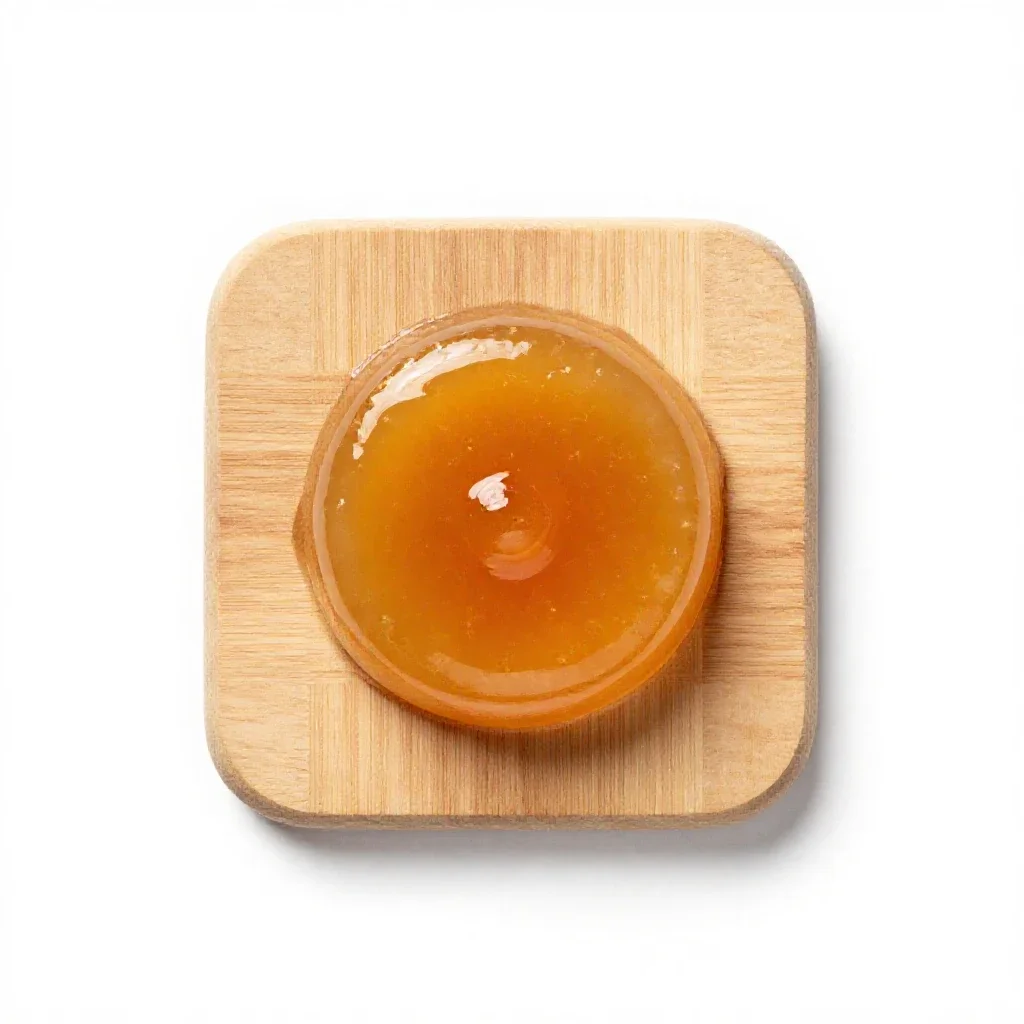 Apple jelly isolated on a white background