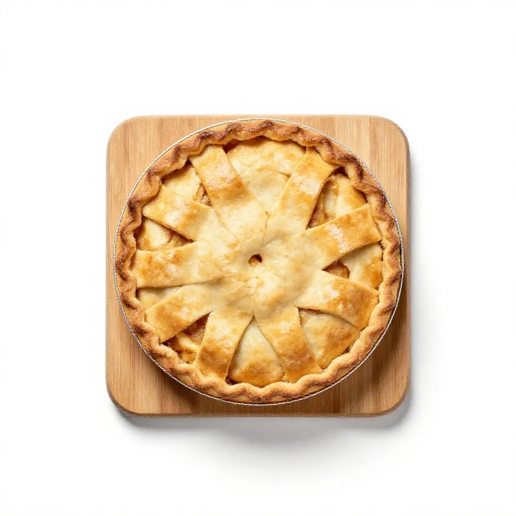 Apple pie isolated on a white background
