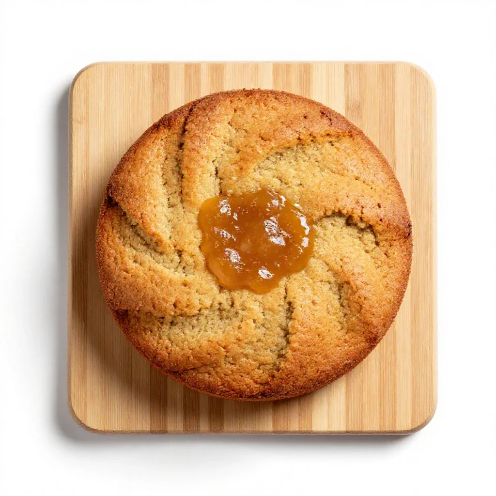 Applesauce cake isolated on a white background