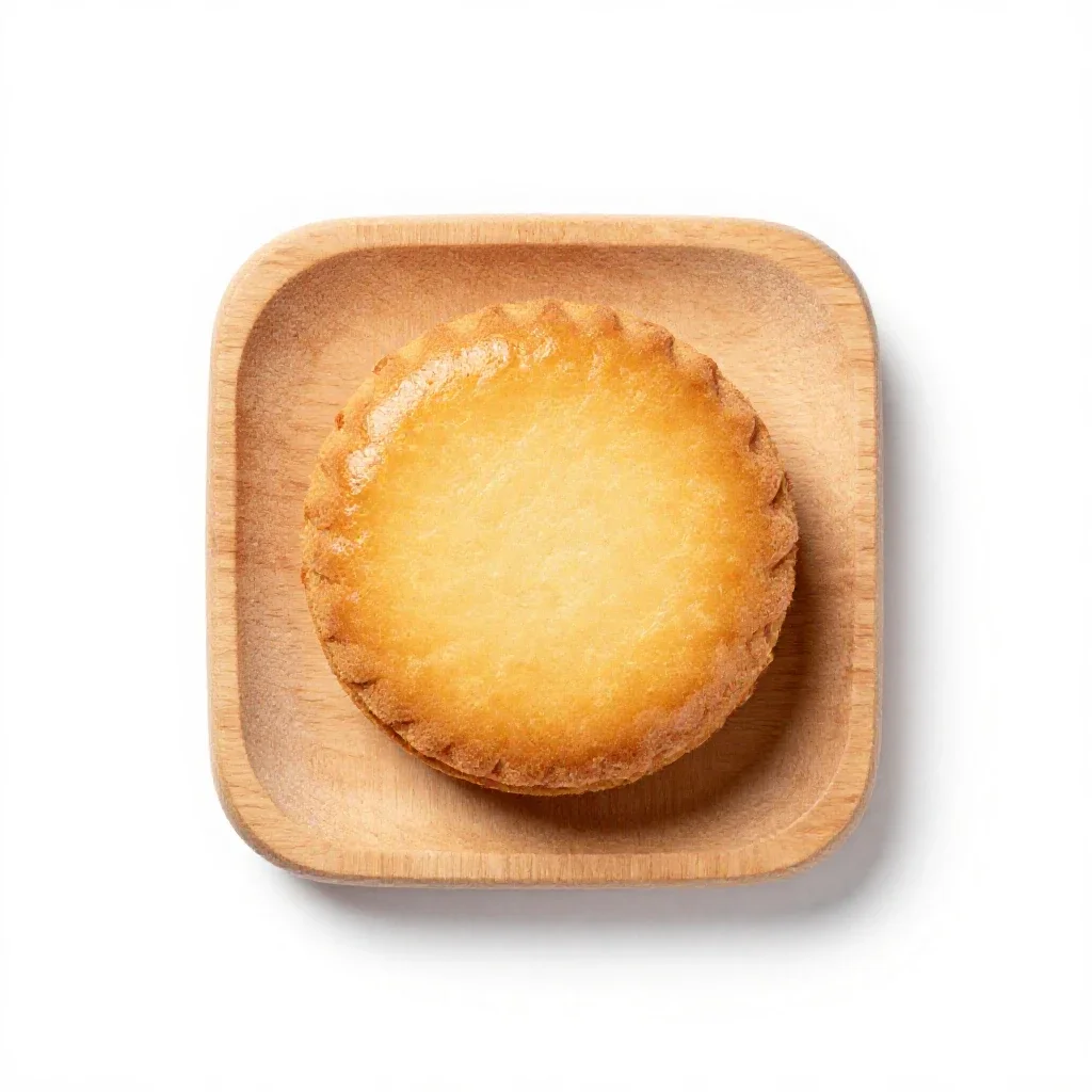Ashcake isolated on a white background