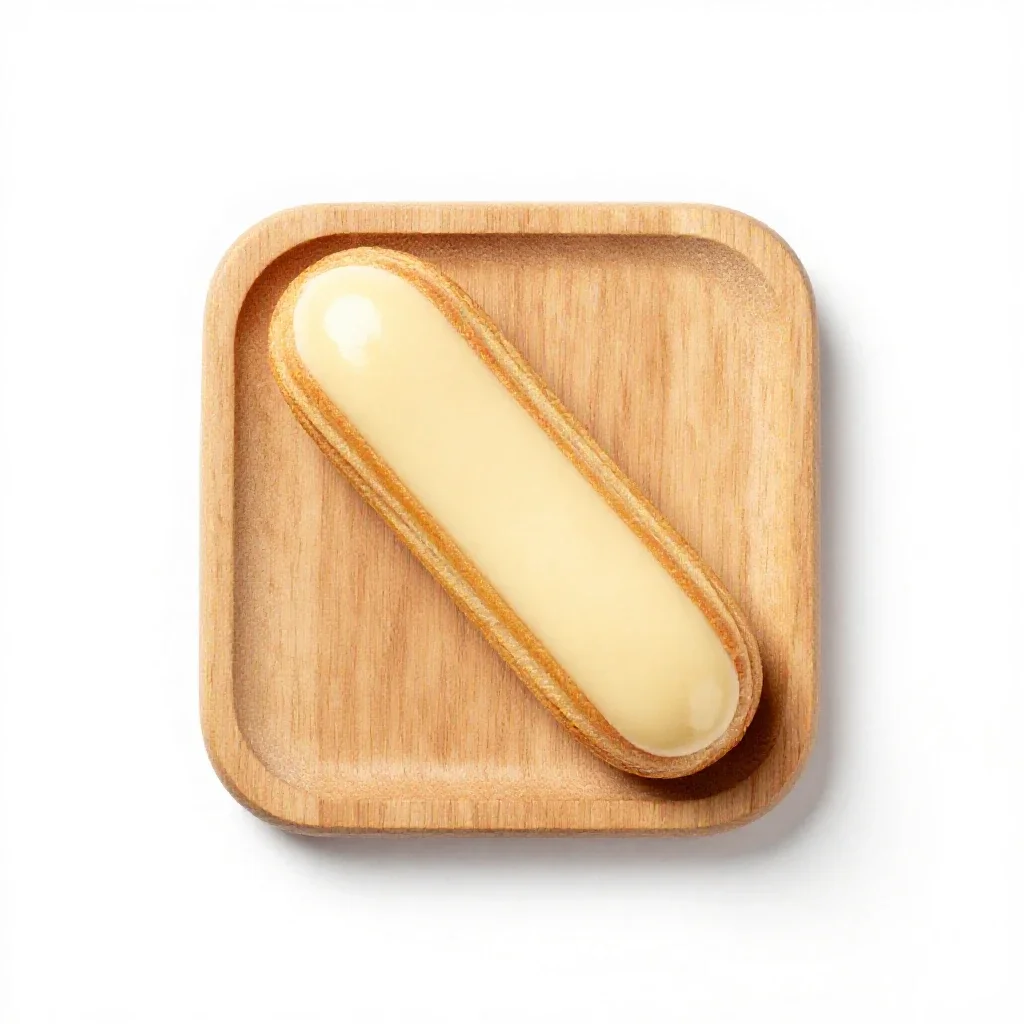 Eclair isolated on a white background
