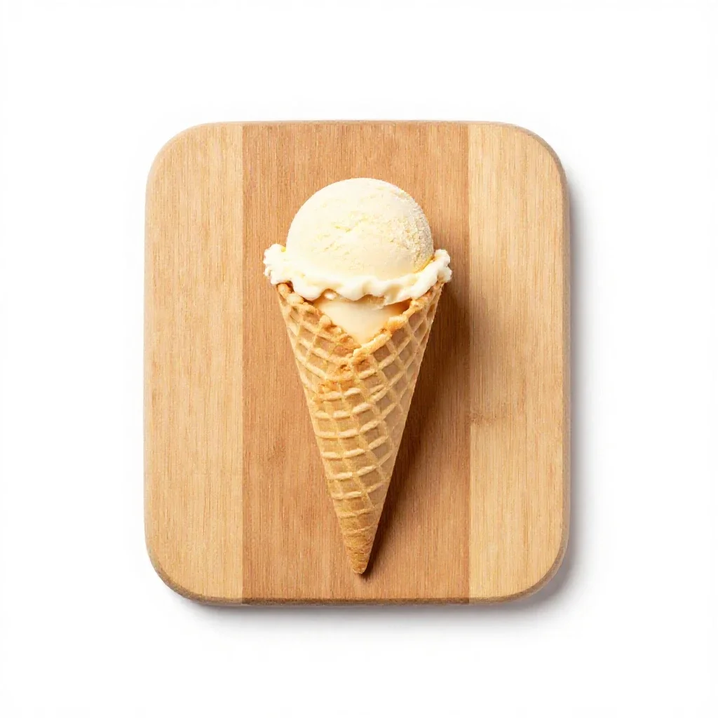 Ice-cream cone isolated on a white background