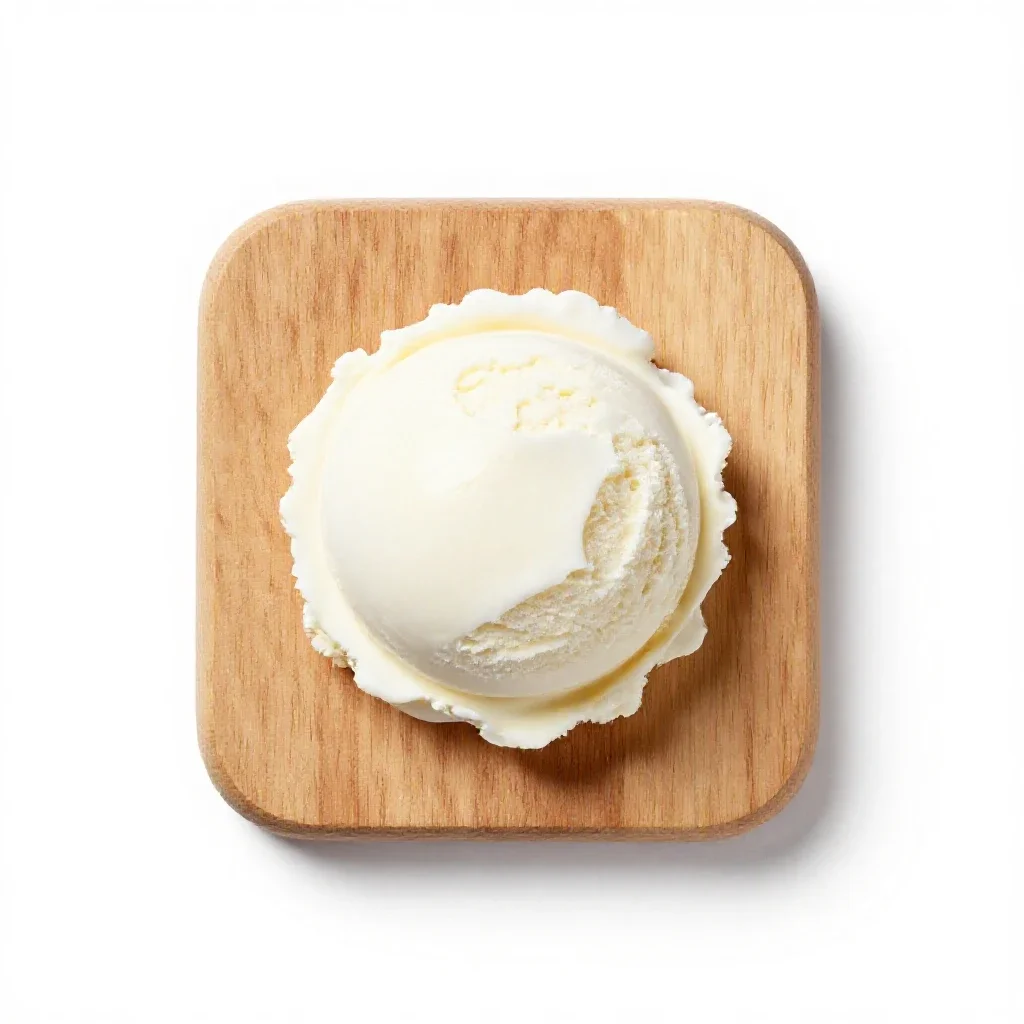 Ice milk isolated on a white background