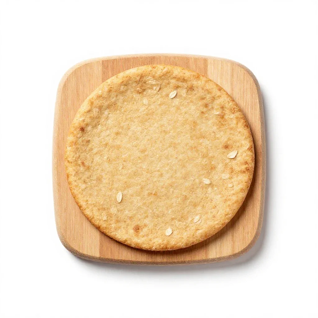 Oatcake isolated on a white background