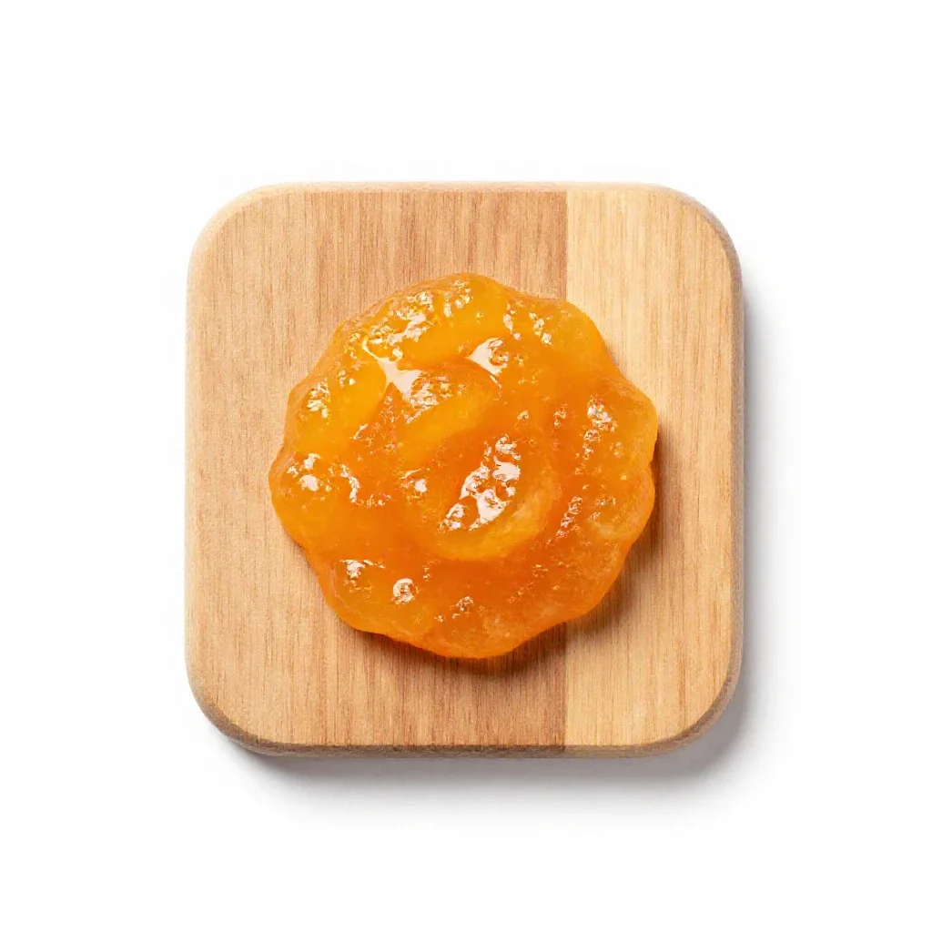 Orange marmalade isolated on a white background