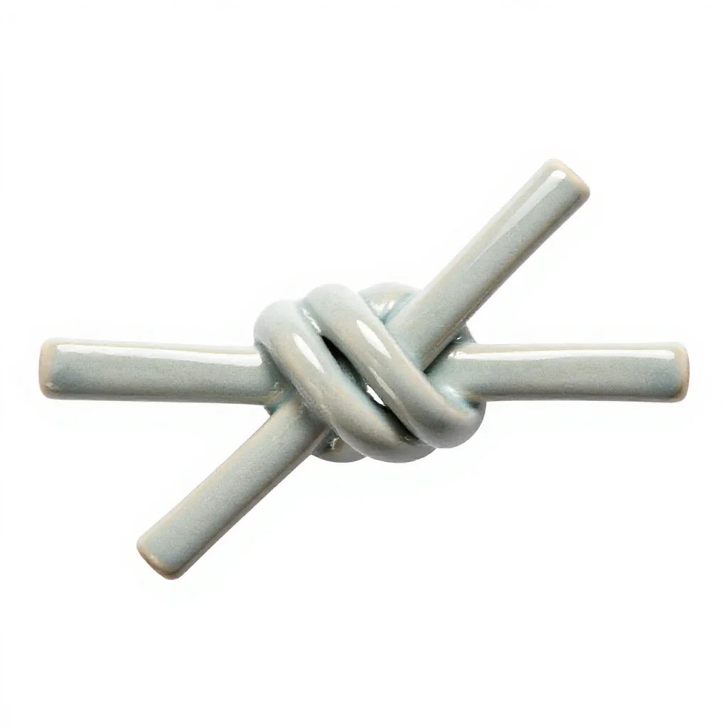 Reef knot isolated on a white background