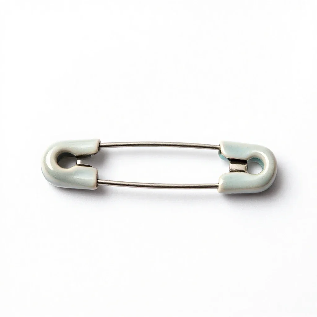 Safety pin isolated on a white background