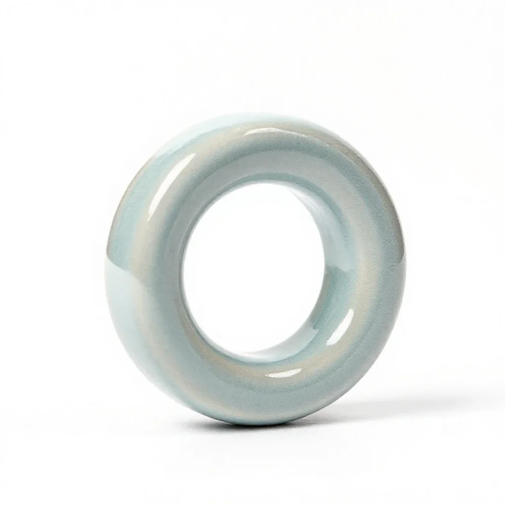 Screw eye isolated on a white background