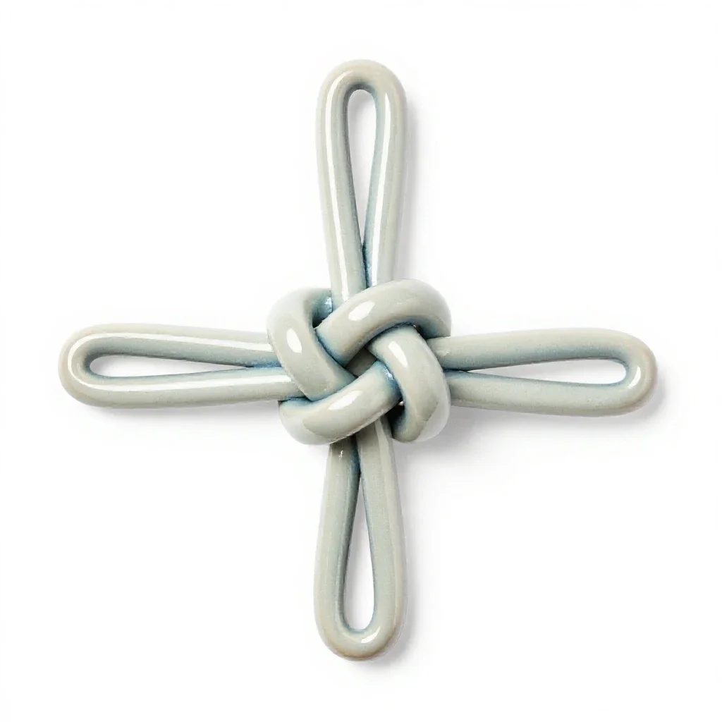 Stopper knot isolated on a white background