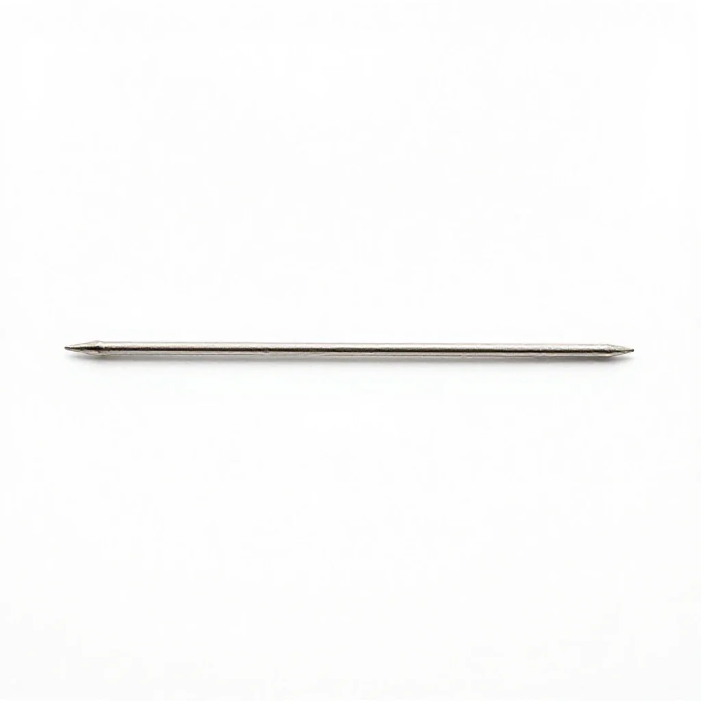 Straight pin isolated on a white background