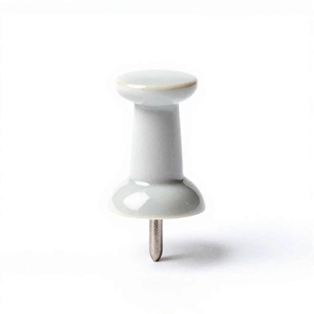Thumbtack isolated on a white background