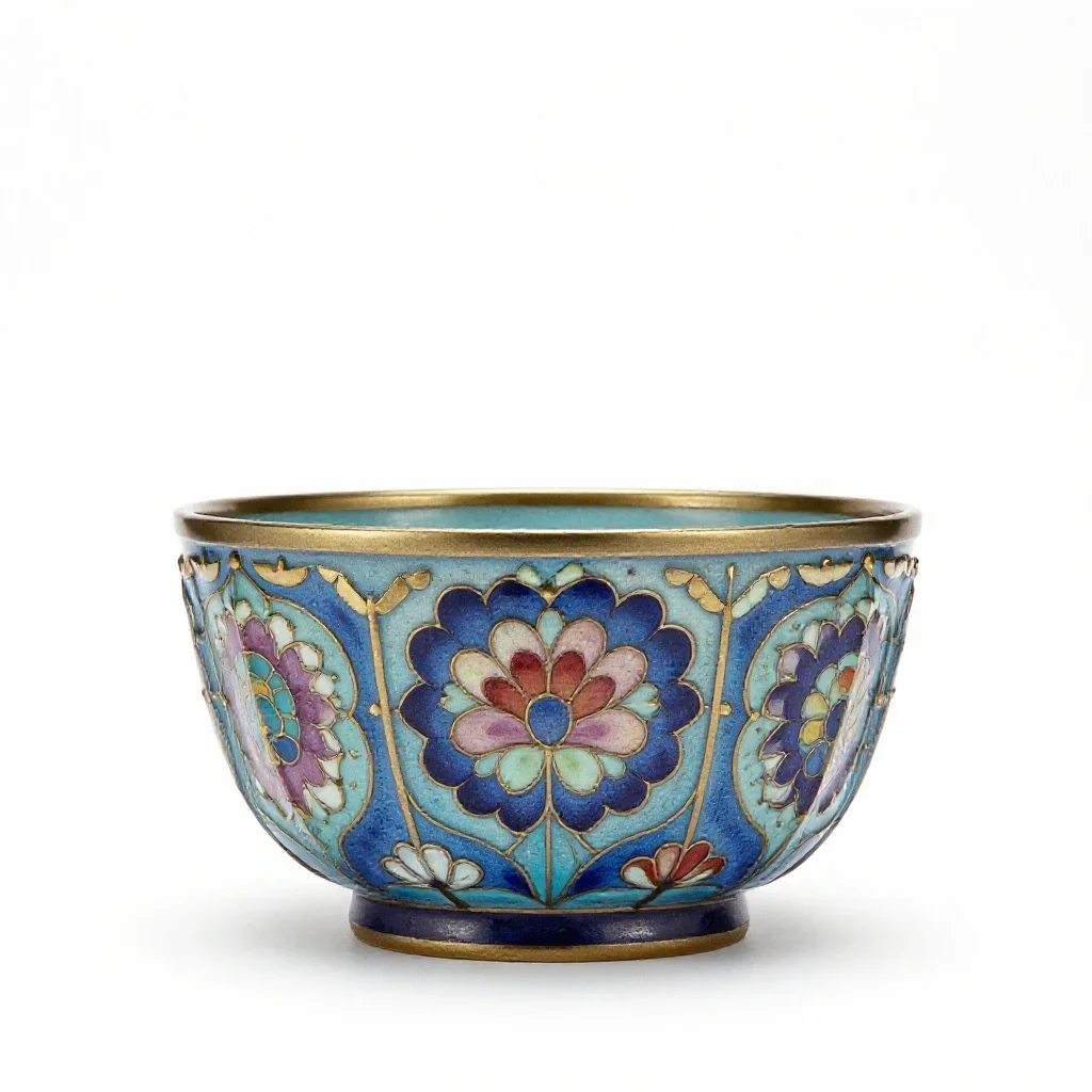 Cloisonne isolated on a white background