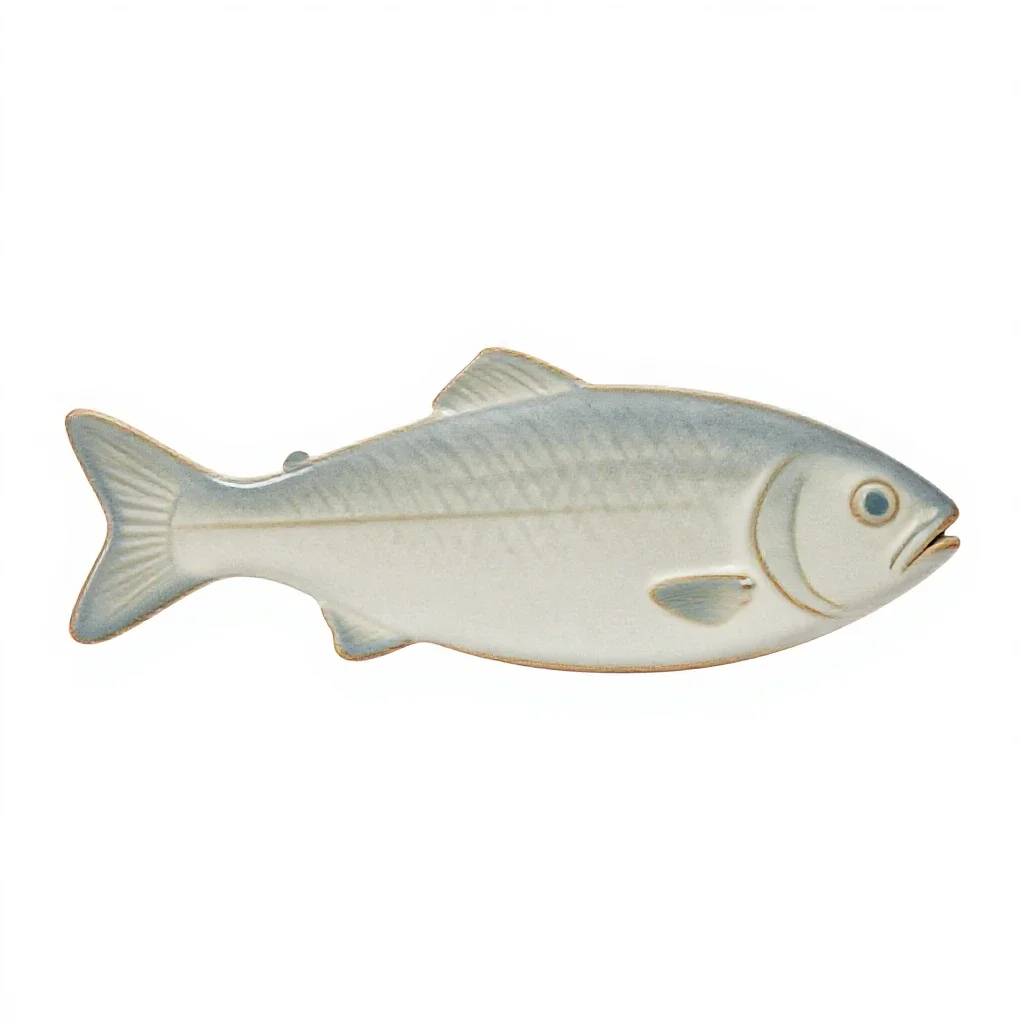 Fish slice isolated on a white background