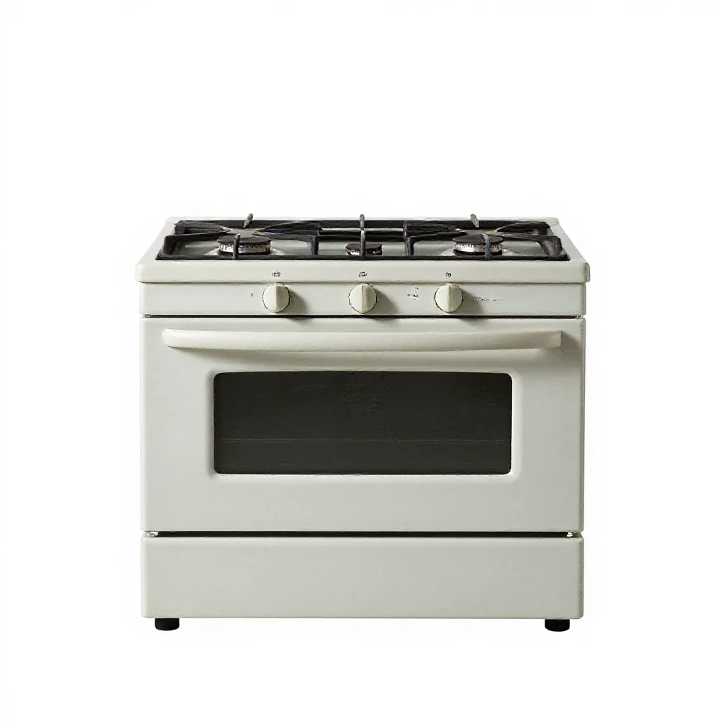 Gas oven isolated on a white background