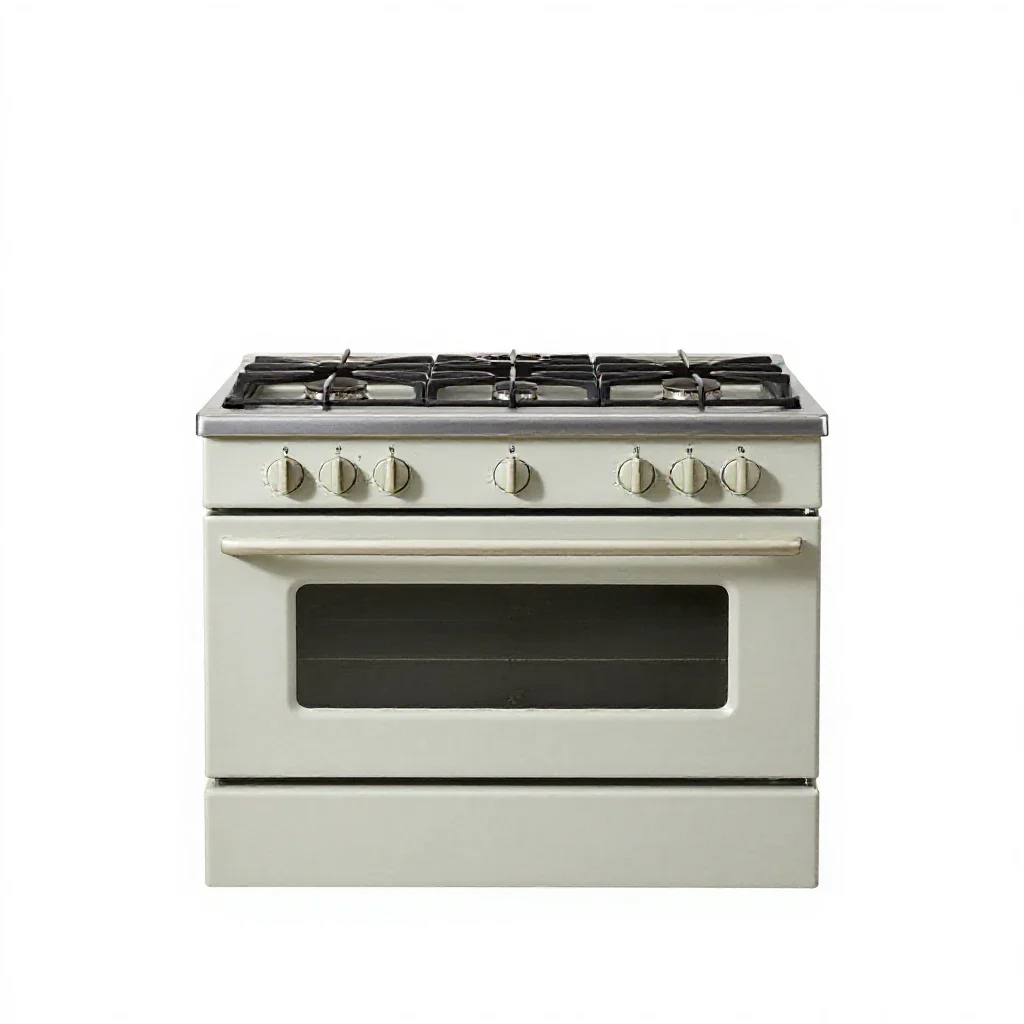Gas range isolated on a white background