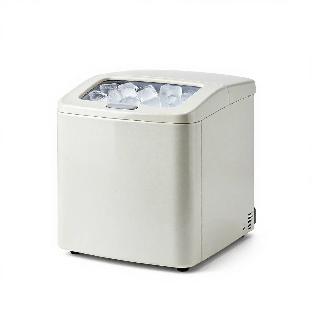 Ice maker isolated on a white background