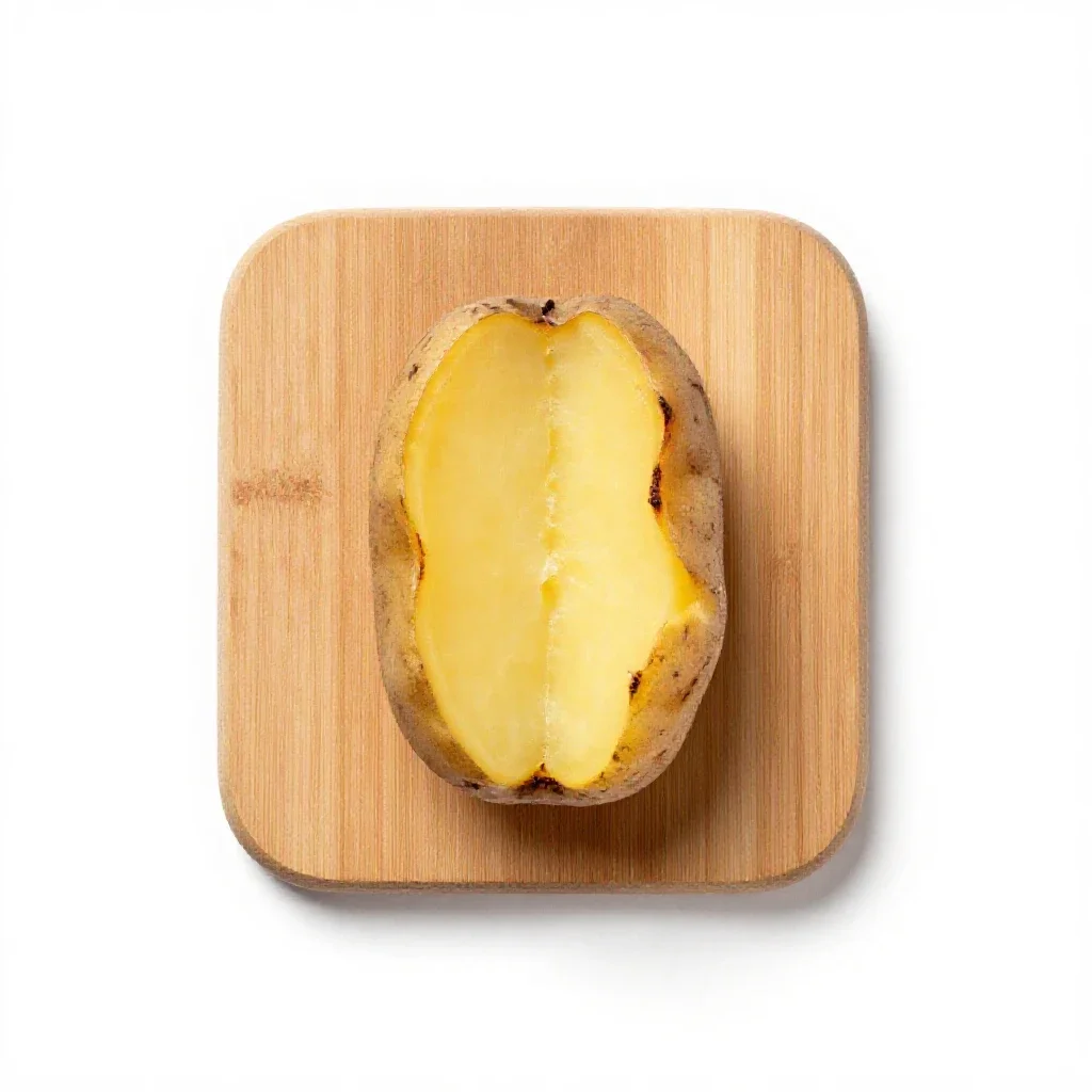 Baked potato isolated on a white background
