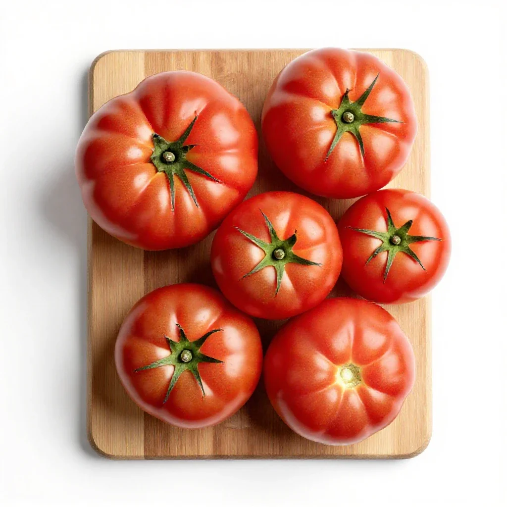 Beefsteak tomato isolated on a white background