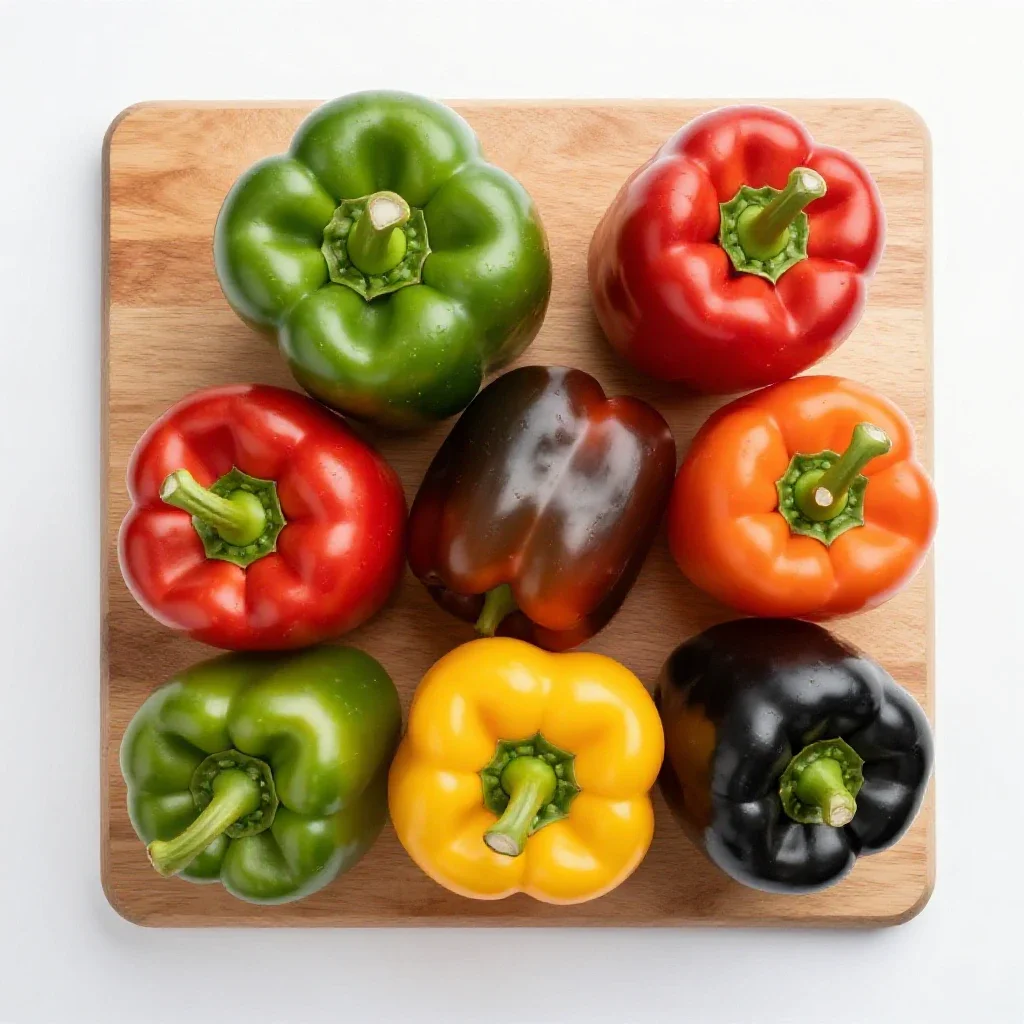 Bell pepper isolated on a white background